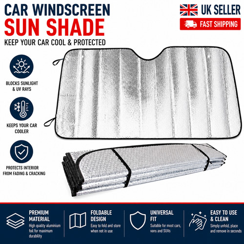 Large windscreen sun shade car - large,