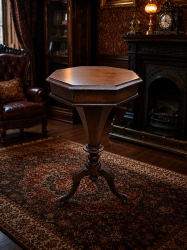 Antique victorian sewing table - victorian,