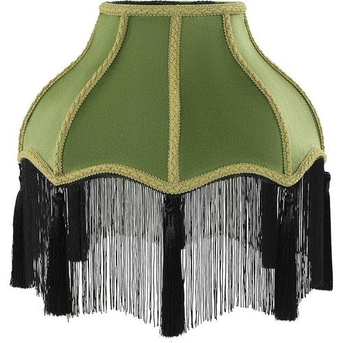 Vintage velvet lamp - lamp, shade