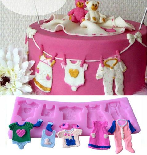 Baby shower fondant - baby,