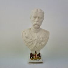 Antique Parian Bust Lord Kitchener Arcadian Crested China Base. W C Lawton 15cm