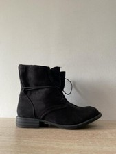 Ella Ladies Women Black Suede