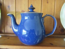 Denby Imperial Blue Stoneware Teapot  2pts .