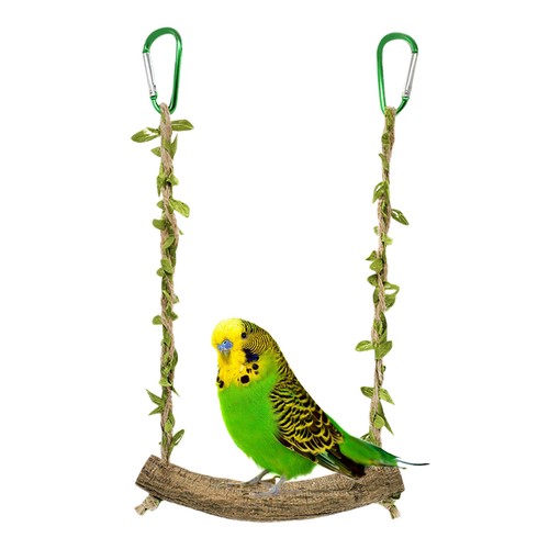 Pet bird parrot swing perch - pet,