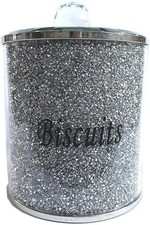 Silver Crushed Diamond Biscuit