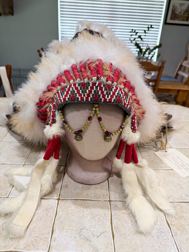 Feather war bonnet headdress - war,