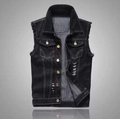 Men jean vest jacket - men,