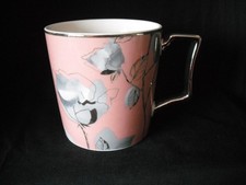 Fox And Ivy For Tesco Pink & Grey Floral Flowers Mug