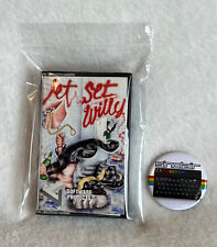 Spectrum 48 / 128 Jet Set Willy - tested, new case, FREE badges + keyring