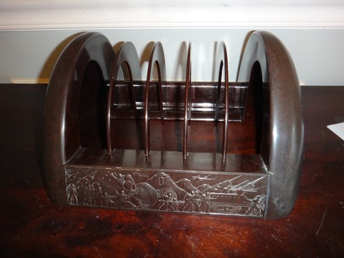 Vtg bakelite storage rack for - storage,