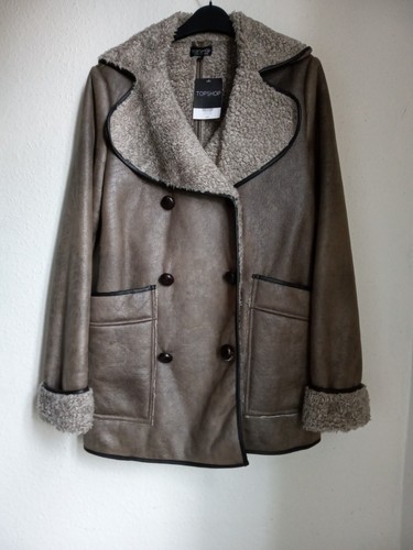 Vintage topshop shearling coat - topshop,