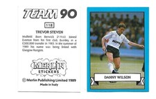 Merlin - Team 90 - 1989 - Football - Choose From Drop Down List (TT)