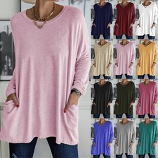 Womens Plain Long Sleeve