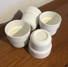 4 Ikea  FORENLIG White Plastic