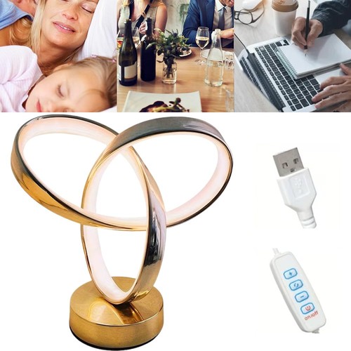 Led table lamp spiral desk - lamp,