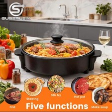 9 L Electric Wok & Lid Non