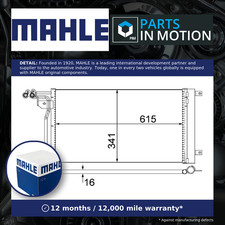 Air Con Condenser fits VW POLO