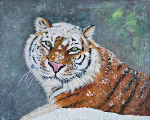 Tiger original acrylic - tiger,