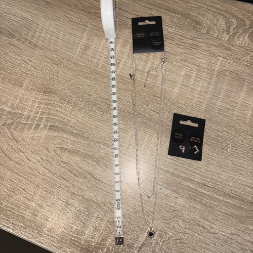 Pilgrim black agate silver - black,