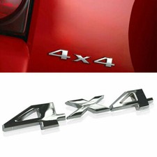 Silver 3D Chrome 4x4 Letter