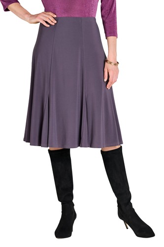 Womens lined soft jersey skirt - lined,