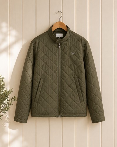 Gant quilted jacket olive - jacket,