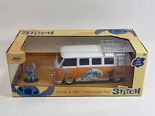 Stitch Figure and 1961 Volkswagen Bus 1:24 Scale Jada 36340