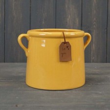 Burnt Yellow Ceramic Pot x