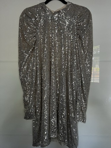 Champagne sequin dress - h&m,