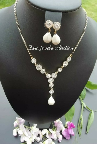 Necklace and earring set - and,