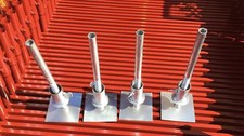Scaffold Tower Adjustable Legs set with Base plate attached 38mm, 45mm & 50mm