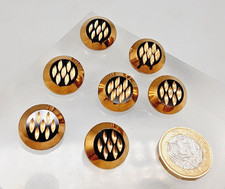 7 Vintage Art Deco Gold on