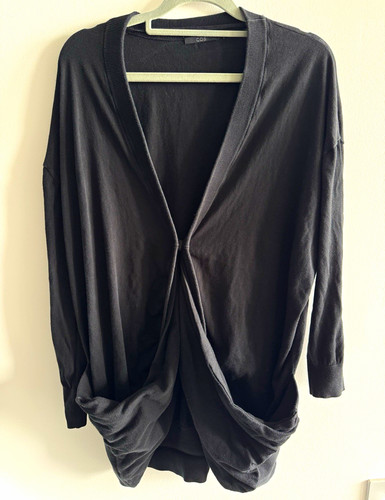 Cos black cotton knit neck - cos, v-neck