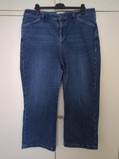 Fat Face Elise Wide-leg Indigo Blue Jeans Size UK 20 Short