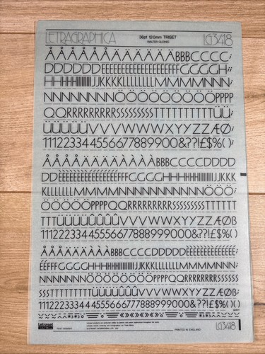 Letraset rub transfer - rub,