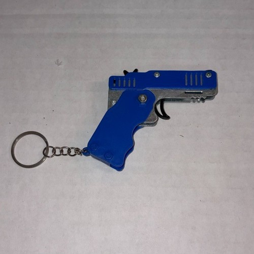 Folding rubber band gun - folding, pistol