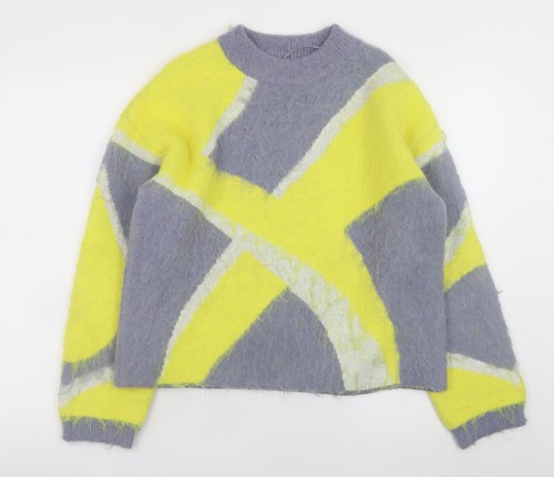Zara womens grey yellow - womens,
