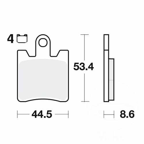 Trw brake pads mcb706srm 4 - trw, (4