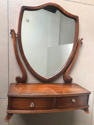 Antique two drawer mahogany - two,