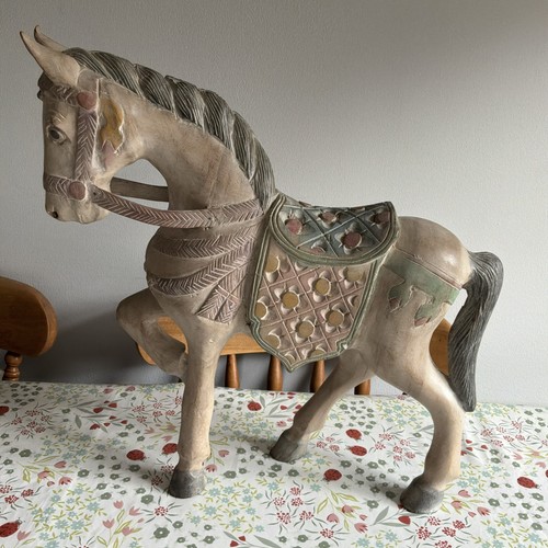Large vintage carved - carved, wooden