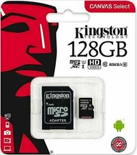 Kingston Memory Card 128GB 64GB 32GB Micro SD SDXC SDHC Class 10 UHS-I 100MBs