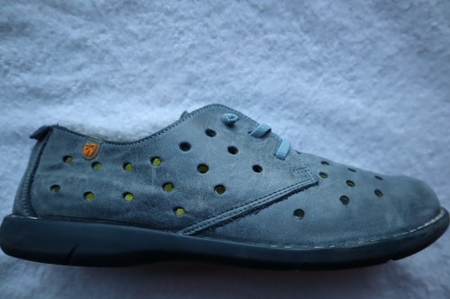 Blue leather jungla - blue,