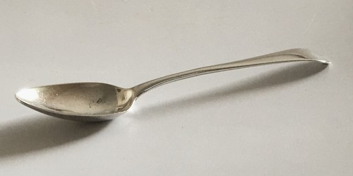 Silver dessert spoon - silver,