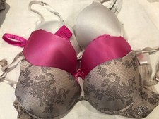 3 X Pack Secret Possessions Booster Beige Pink White Bras Size 34 A
