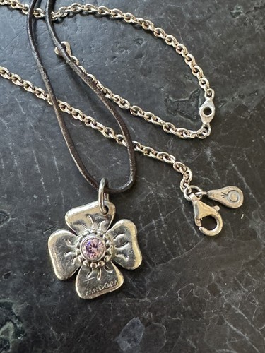Sterling silver leaf - leaf, clover