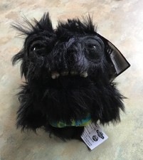 Black  Furry Fuggler Key Ring