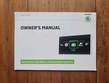 SKODA OCTAVIA / SUPERB AMUNDSEN & BOLERO Sat Nav Owners Manual - Printed 2015