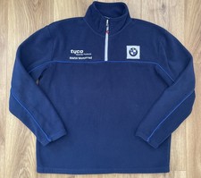 Tyco BMW Motorrad Mens M Blue Fleece Motorsport Racing Pullover 1/4 Zip
