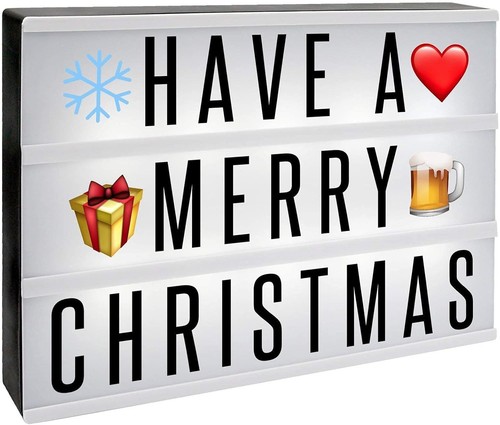 Lightbox with 205 letters - 205,
