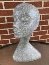 vintage mannequin head swan neck art deco collectible & rare 